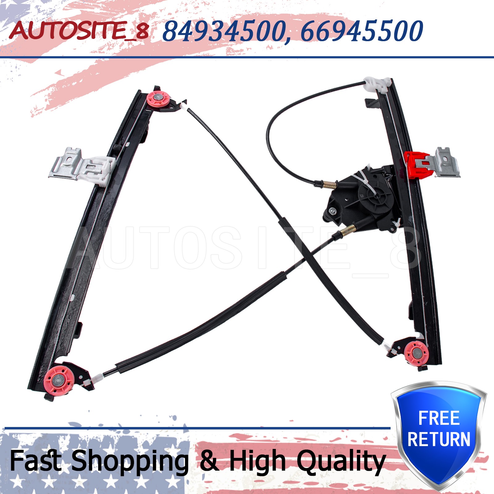 Maserati Quattroporte 2003-2013 REAR+LEFT Window regulator P/N 84934500