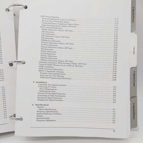 Agilent Operation & Service Manual Guide For 8648 A/B/C/D Signal Generator - Zdjęcie 9 z 17