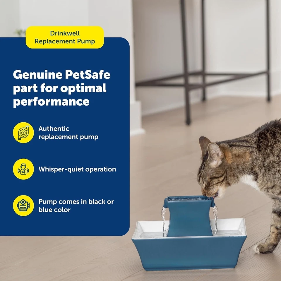 Bomba de repuesto Petsafe, sumergible, funcionamiento silencioso, compatible con Drinkwell Foto 2 de 4