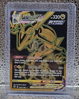 Rayquaza VMAX Secret Rare Full Art Holo TG29/TG30 Silver Tempest