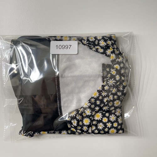 Art Class Swimsuit Girl Large Black Floral Camomile Performance Cut Out Front - Picture 13 of 13