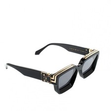 Louis Vuitton Sunglasses 1.1 Millionaire Z1165E Black Gold Authentic