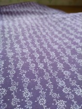 Rare Single Kimono Purple Flower Stripes Size M Japan