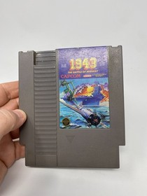 1943 The Battle of Midway Nintendo NES Arcade Shooter WWII Combat Game Cartridge