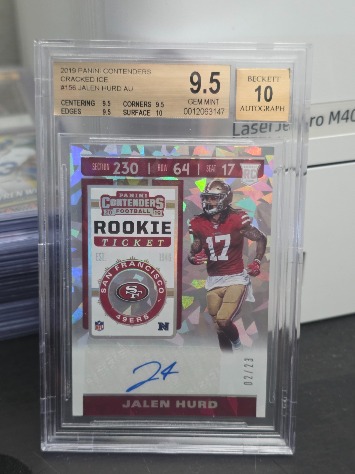 Jalen Hurd Panini Contenders #156 Autograph