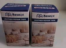 2 Besezx Leather Repair Patch Tape Kits Self Adhesive 3.1 in x 60 in Camel Color