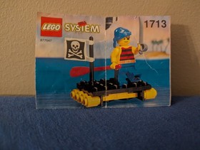 Vintage (1994) LEGO Pirates set 1713 Shipwrecked Pirate -  RARE