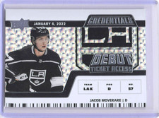 2022-23 Upper Deck Credentials #155 Jacob Moverare Debut Ticket Access /999