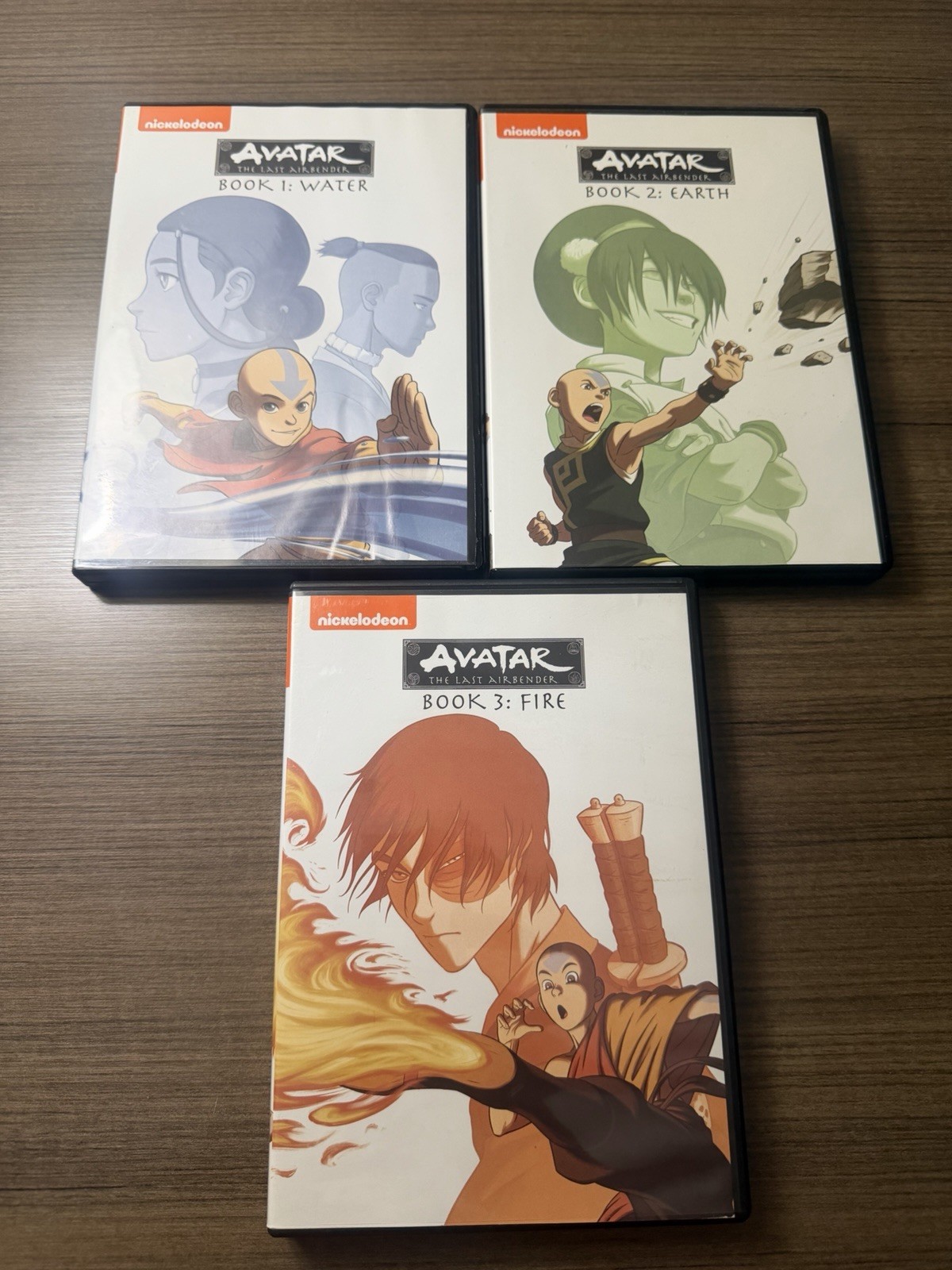 Avatar The Last Airbender Book 1-3 Complete Collection Earth Water Fire DVD SETS
