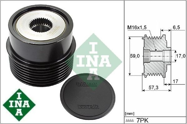 INA 535031410 Generatorfreilauf Freilauf Generator FüR Ford-image