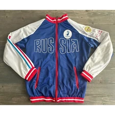 Russia National Team Soccer Hellofon Forward Full Zip Jacket Adult Size Small