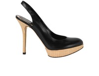 Christian Dior Paraiso Black Leather Womens 7.5