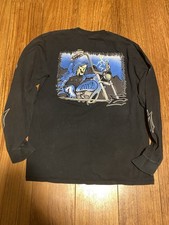 Ride Du Diable Motorcycle Skeletor Skeleton 2012 Long Sleeve Shirt Biker Unique