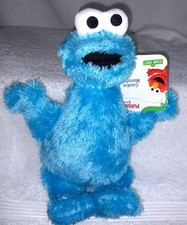 Sesame Street COOKIE MONSTER 8.5" Plush NWT