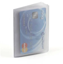 Trifold 10 Page Top Loading Plastic Wallet Insert