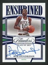 2022-23 BOB DANDRIDGE 3/8 AUTO PANINI FLAWLESS ENSHRINED CLASS OF 2021
