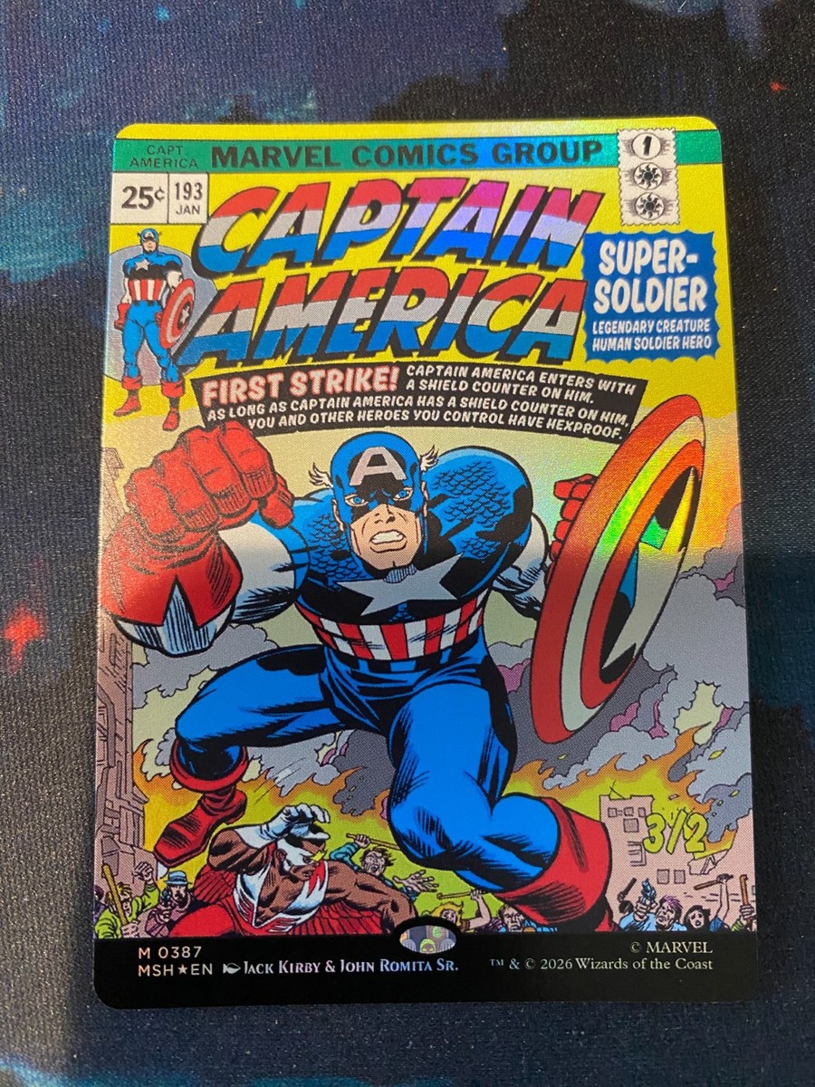 MTG Marvel Super Heroes Captain America Super Soldier Borderless