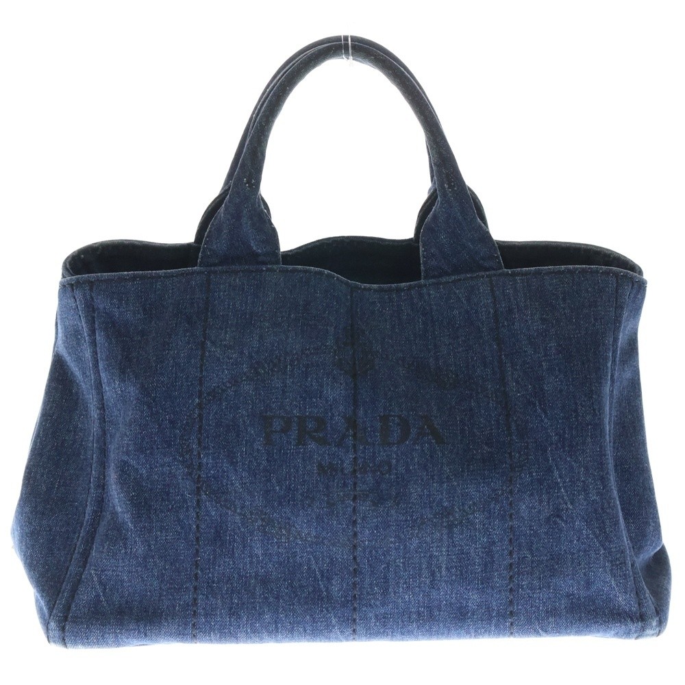 PRADA CANAPA MINI Canapa Mini Denim 2WAY Hand Shoulder Bag Indigo 1BG439 from ja
