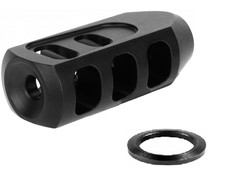 5/8-24 .308 Steel Tanker Muzzle Brake USA Made + Crush Washer For 7.62x51 Rifle