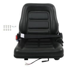Tractor Seat Universal Forklift Seat W/ Micro Switch Safety Belt Fold Down US