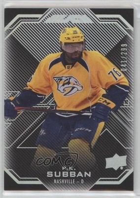 2016-17 UD Black 41/299 PK Subban #17 0q3