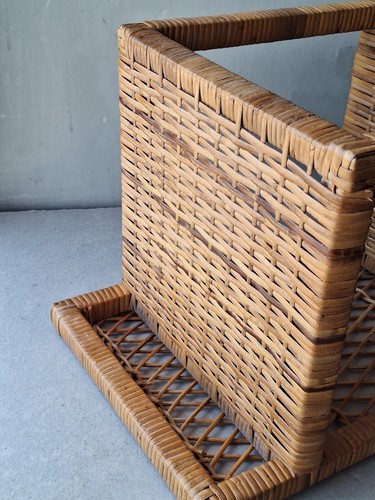 Boho Wicker 3 Tier Shelf Unit, Plant Stand, Bed Side Shelves - Picture 7 of 11
