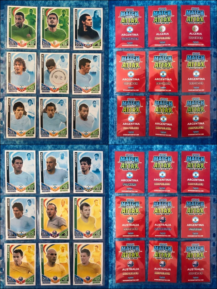 Topps Match Attax FIFA World Cup 2010 Football trading card complete base set - Image 2 of 4