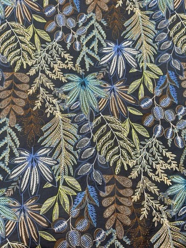 Stunning Designer Embroidery linen cotton blend 20 Yds - product listing photo