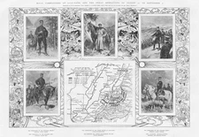 RUSSO-JAPANESE WAR Rival Commanders & Operations at Liao-Yang Antique Print 1904