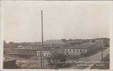 Tanning & Extract CO Fremont Michigan 1912 Tannery Smokestack FRPPC Postcard