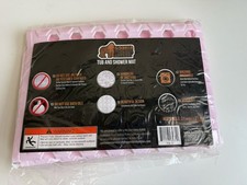 NEW Gorilla Grip Tub  Shower Mat PINK 21  X 21  