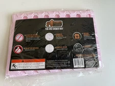NEW! Gorilla Grip Tub & Shower Mat PINK 21” X 21”