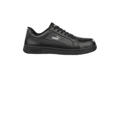 Puma Iconic Smooth Composite Toe Safety Shoes Work Sneakers Black Unisex 6.5M/8W