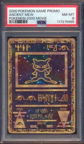 2000 POKEMON GAME PROMO ANCIENT MEW POKEMON 2000 MOVIE PSA 8!