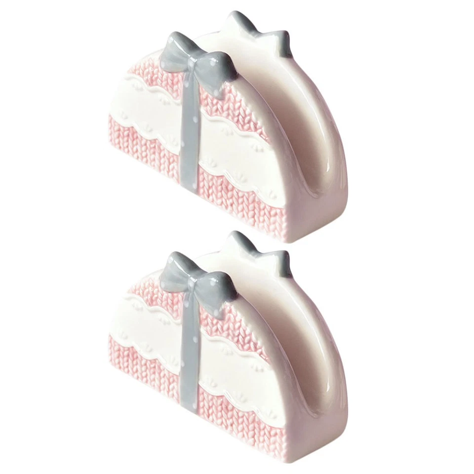 2 Pcs Porta Tovaglioli Da Tavolo Tavola Decorazioni Per Portatovaglioli Casa - Immagine 2 di 4