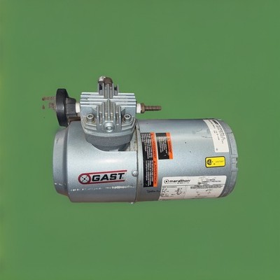 GAST 1LAA-251-M100X Piston Air Comp/Vacuum Pump,0.166 hp 5KA91