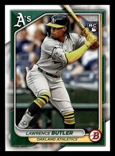 Lawrence Butler 2024 Bowman #44 Oakland Athletics ROOKIE BUY10GET5FREE