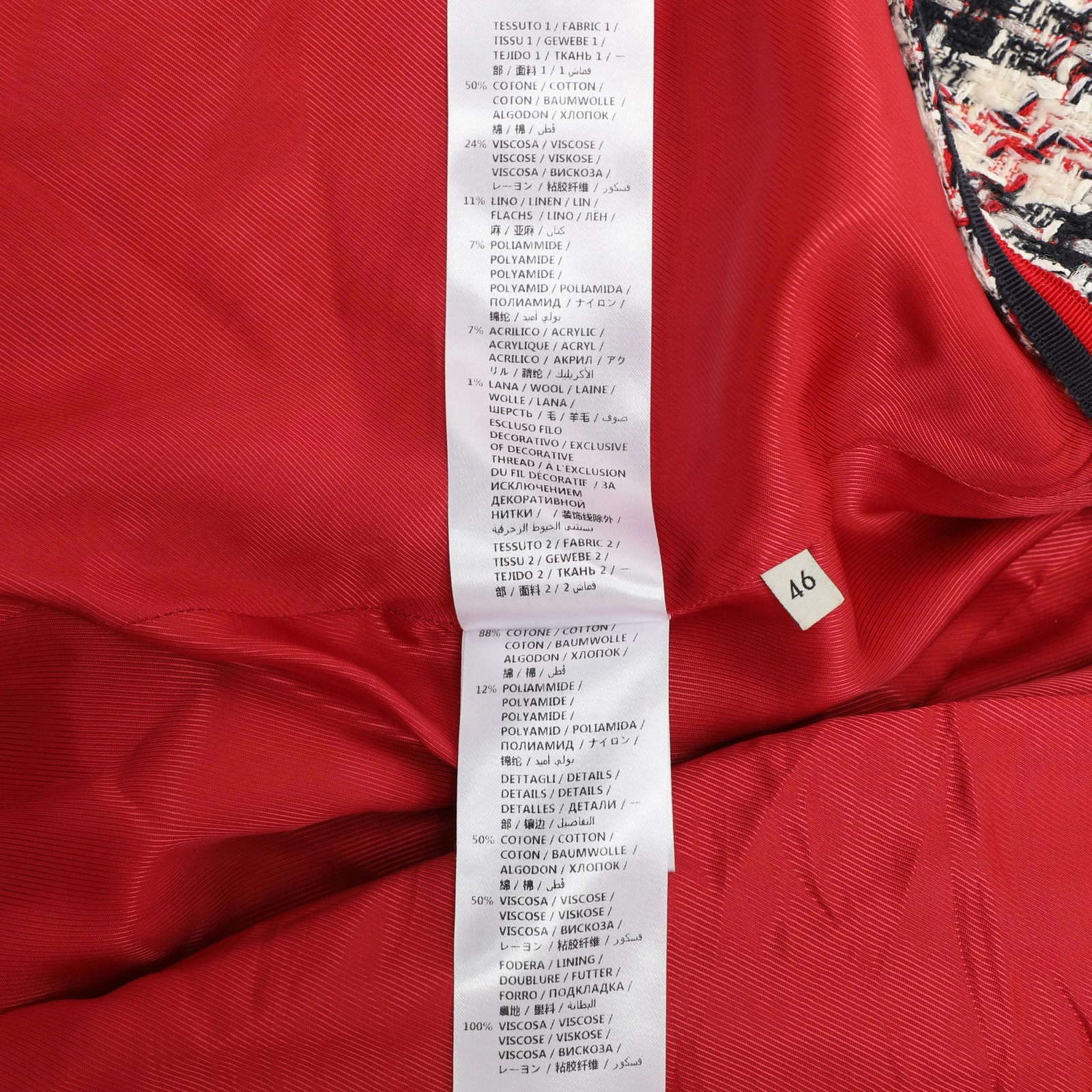 Giacca Gucci in tweed multicolore L