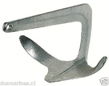 ANCORA "BRUCE" IN ACCIAIO FUSO E ZINCATO 7,5 KG - NAUTICA BARCA GOMMONE ORMEGGIO
