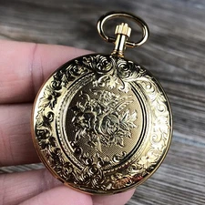 Vintage Arnex Floral Flower Gold Ladies Womans Pocket Watch As Is Parts