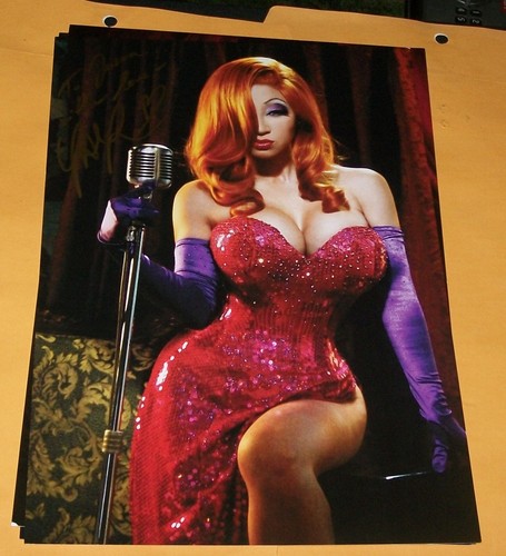 x3) Yaya Han 8x12 Cosplay Drucke Jessica Rabbit - Bild 4 von 4