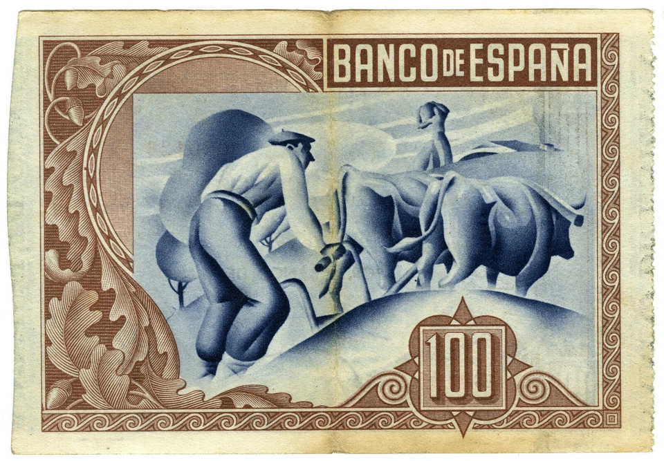 ☆ SPAIN CIVIL WAR 1937 • 100 PTS BILBAO • EUSKADI ☆ GUERRA CIVIL ESPAÑOLA ☆C5922 - Image 2 of 2