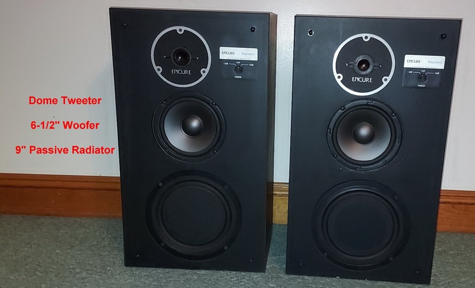 Vintage 1980's Epicure EPI Model Fourteen 14 Floor Speakers, Great Condition eBay