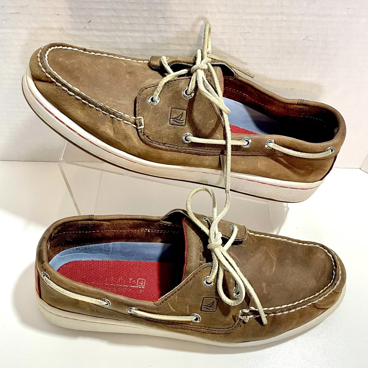 Sperry Top Sider Cup Collection Boat Shoes Brown Size 11.5M