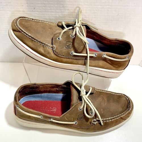 Sperry Top-Sider Cup Collection Boat Shoes Brown Size 11.5M 0219246