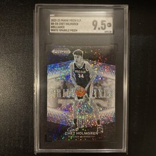 2022-23 Chet Holmgren RC Brilliance White Sparkle Prizm SSP SGC 9.5, Pop 1 Rare!