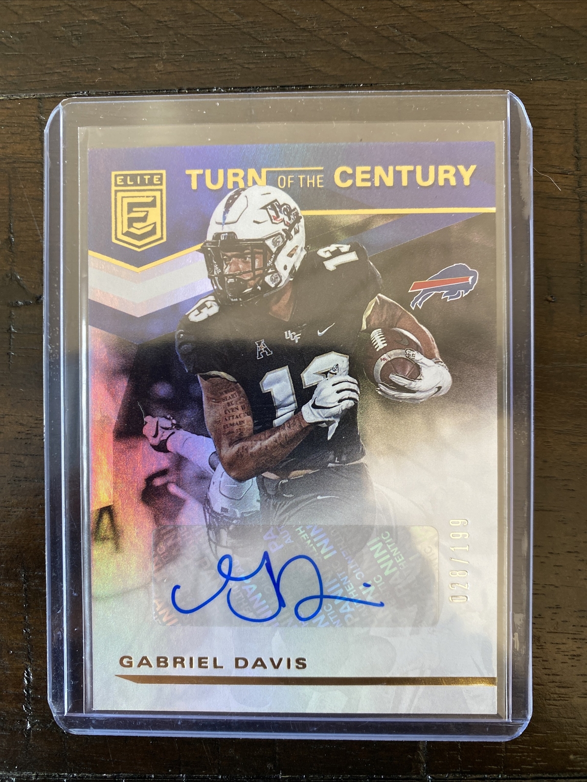 Gabriel Davis 2020 Donruss Elite Turn of the Century #TC-GD Auto RC #'ed /199