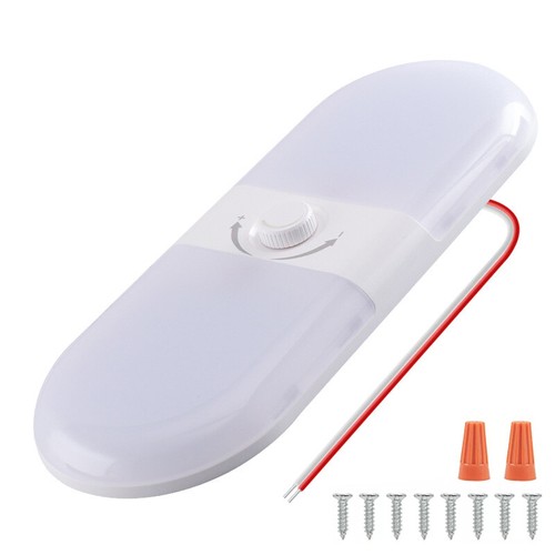 12V-24V Ceiling Lamp White Dimmable LED Interior Light Boat RV Caravan Trailer - Picture 16 of 21