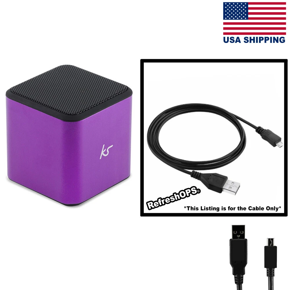 KitSound Cube Universal Bluetooth Speaker USB Cable Transfer Cord