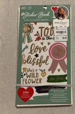 American Crafts 1384 pc Planner Stickers - Rose Gold Foil Dear Lizzy Stickerbook